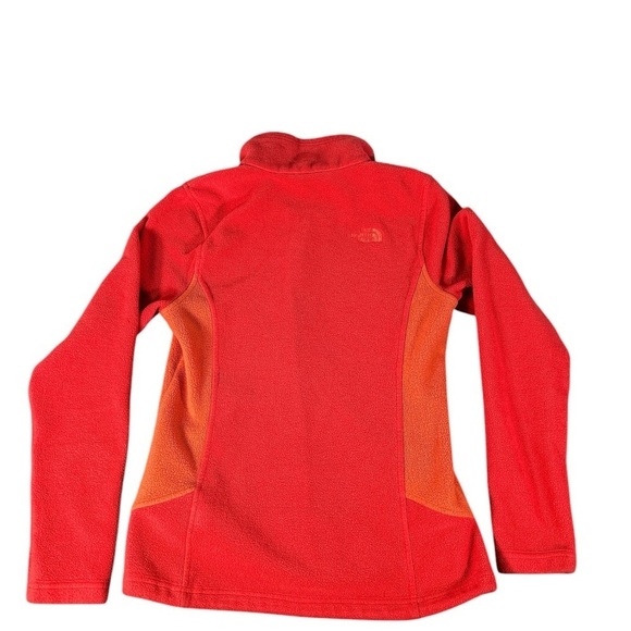 North Face Fleece Full Zip Red/Orange Women's Sz Small - Picture 5 of 5
